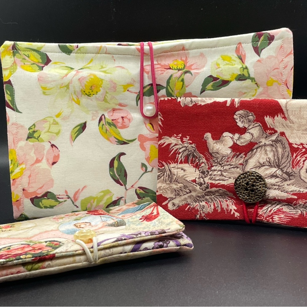 Set of three beautifully handmade wallet/pouches